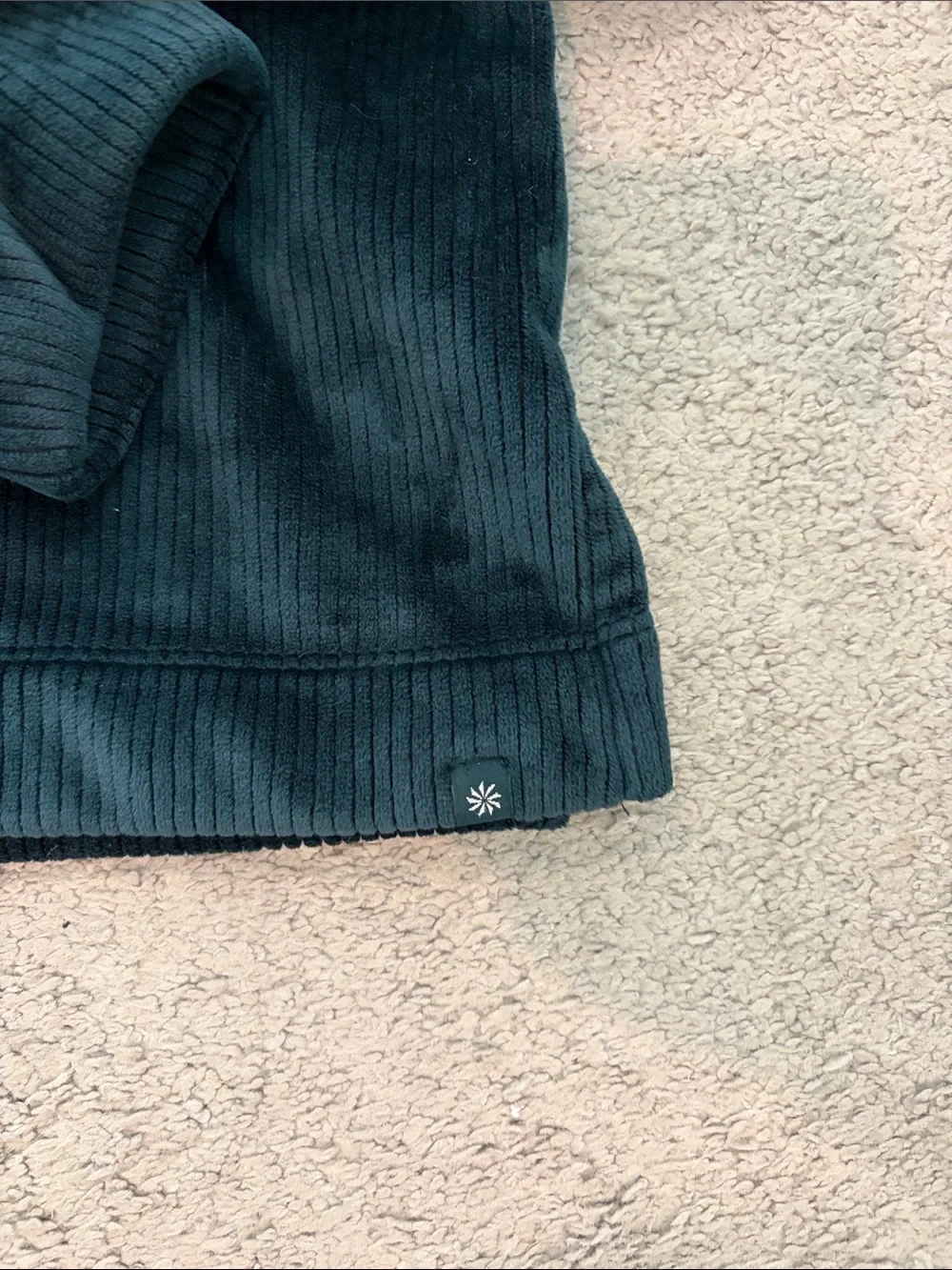 Athleta Kids Wide-Leg Corduroy Hoodie Set in Deep Teal